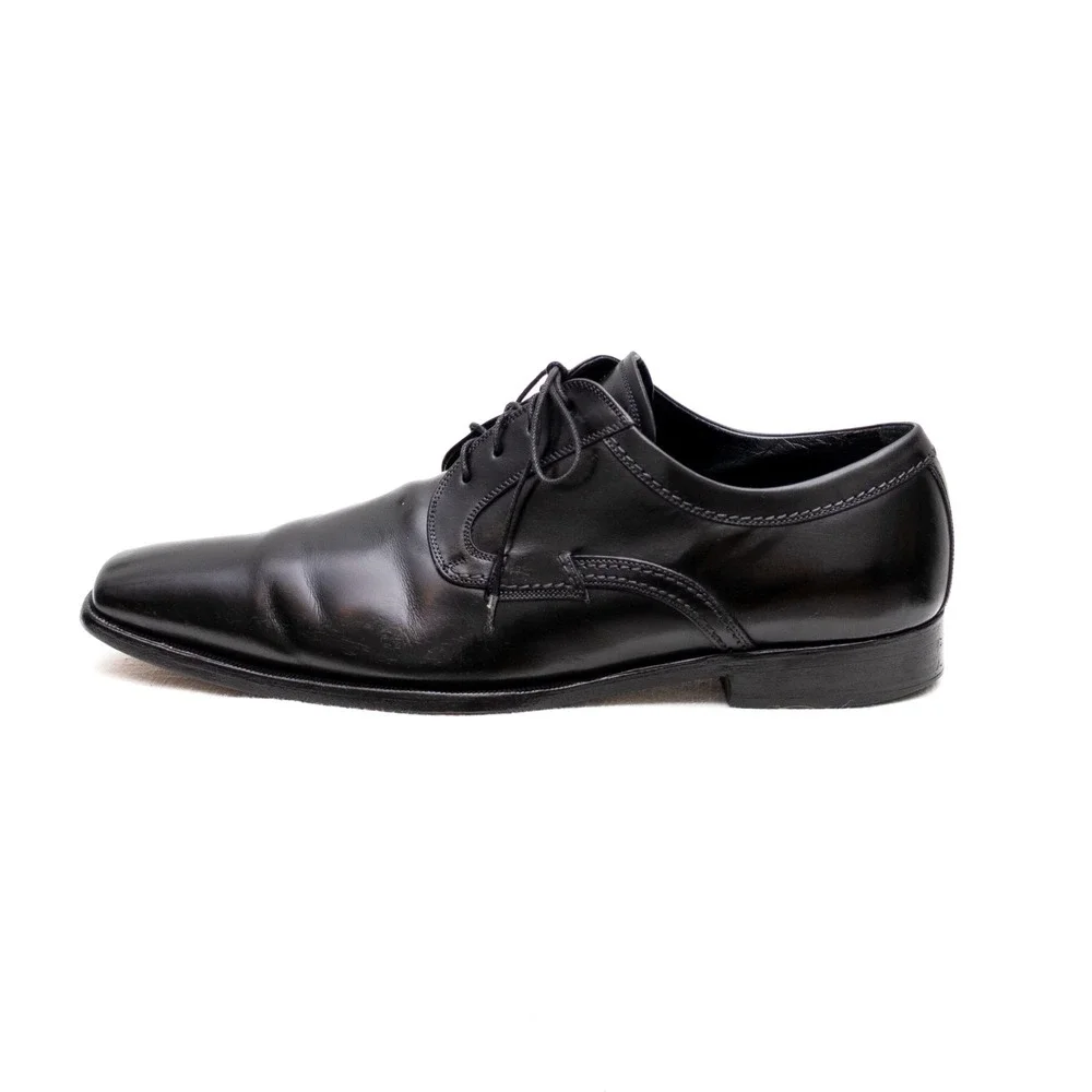 Dolce & Gabbana Men's Black Leather Oxford Dress Shoes – Size EU 42 / US‎ 9